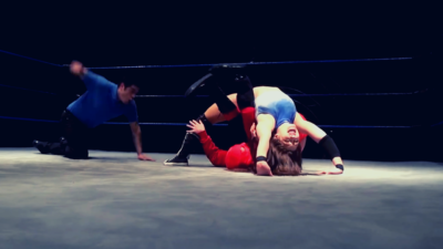 Sky Blue pins the Amazing Red at PPW240 in Woodsotck