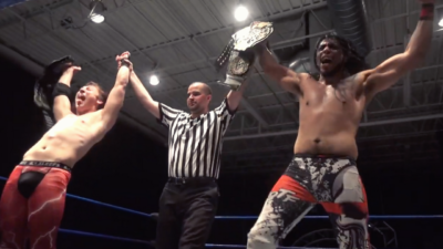 Anakin and Jose Acosta defeated Iniestra and Semsei to become the new tag team champions at PPW258